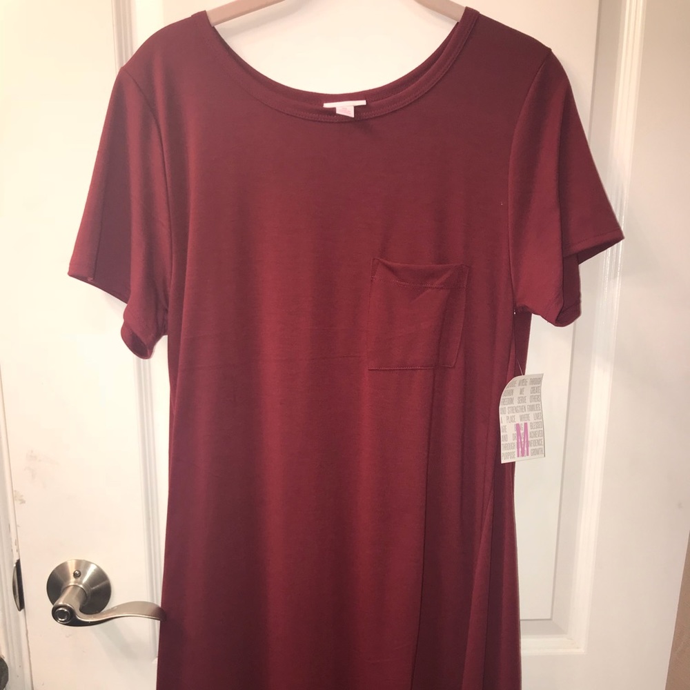 Lularoe BNWT maroon red Carly